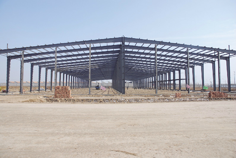 Strong big space steel structure workshop