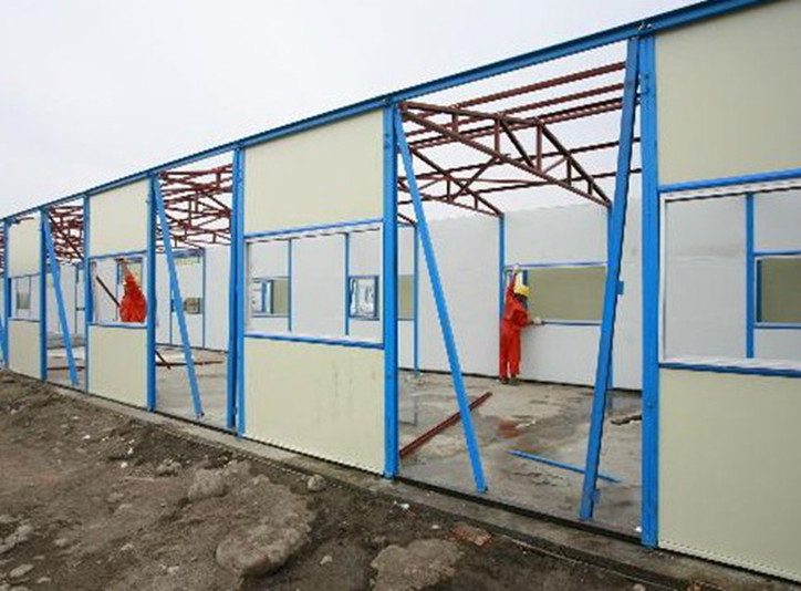 China Manufacture Colorful Light Prefab Building Industrial Houses